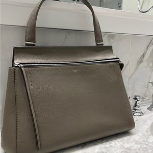 Celine Edge medium handbag the color is taupe but to me is more grayish in color